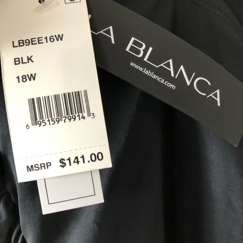 NWT La Blanca Island Goddess Surplice Swimsuit 18W - Picture 6 of 7